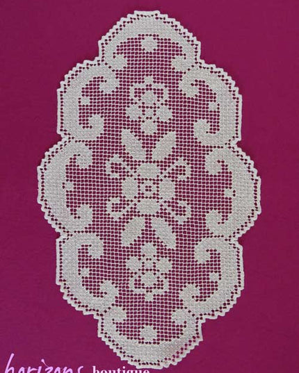 Dentelle - Napperon Ovale Écru 43cm