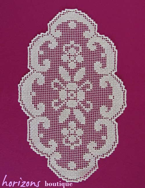 Dentelle - Napperon Ovale Écru 43cm