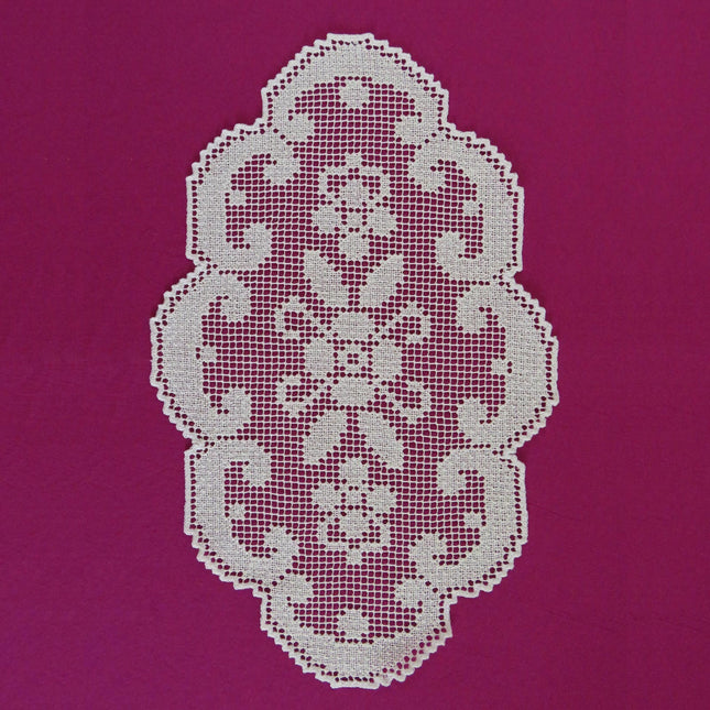 Spitze - Deko-Ovaltischset 43cm