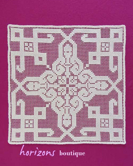 Dentelle - Carré Blanc 34cm