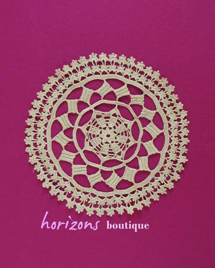 Dentelle - Napperon Rond Beige 30cm