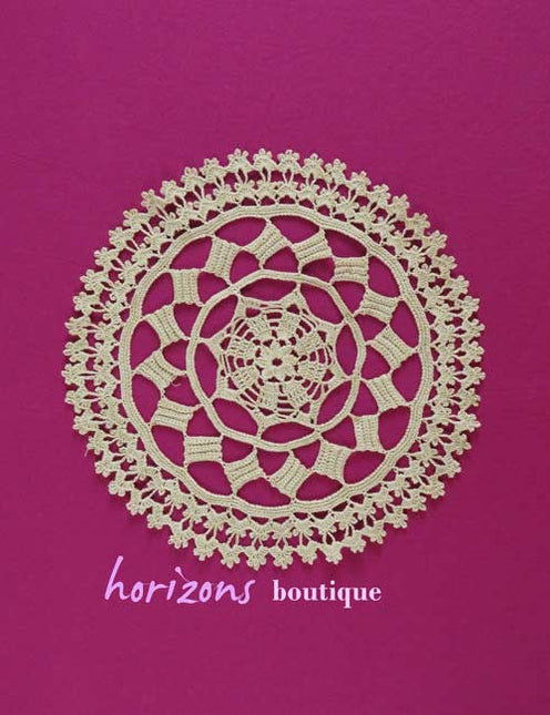 Dentelle - Napperon Rond Beige 30cm