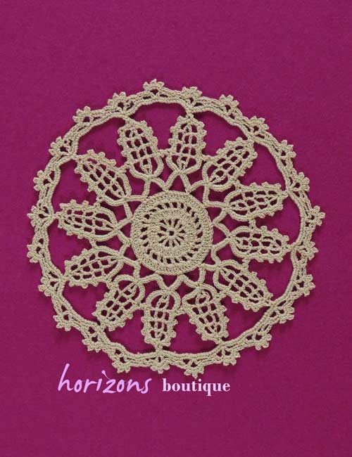 Dentelle - Napperon Rond Beige 18cm