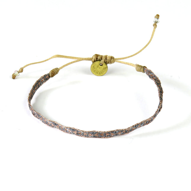Feines Handgewebtes Armband in Bronzetönen - Guanabana