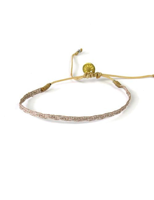 Bracelet Argentinas Fin Motif Bronze et Argent - Guanabana