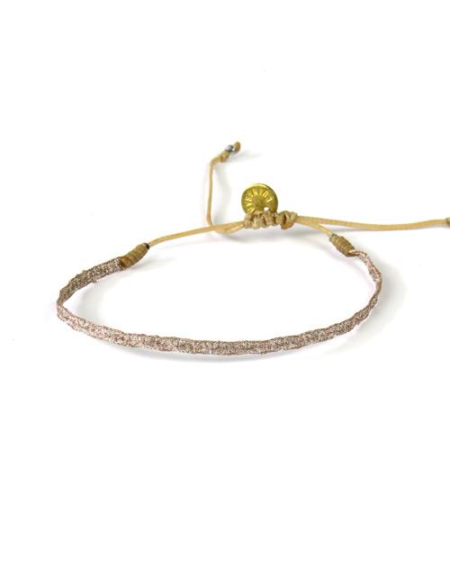 Bracelet Argentinas Fin Motif Bronze et Argent - Guanabana