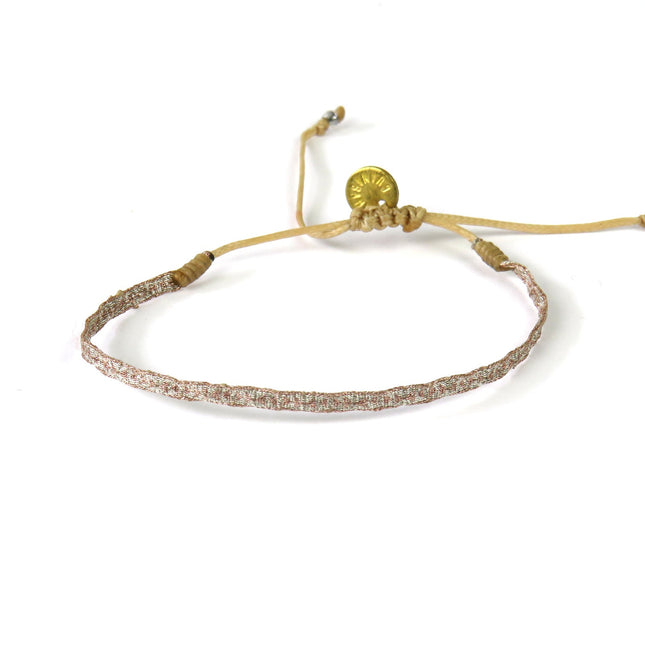 Feines Handgewebtes Armband in Bronzetönen - Guanabana