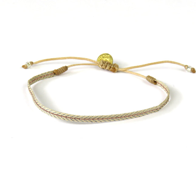 Feines Handgewebtes Armband in Bronzetönen - Guanabana