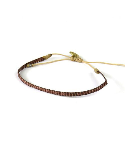 Bracelet Argentinas Fin Rayé Bronze - Guanabana