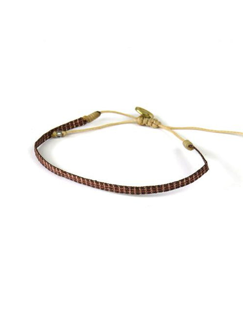 Bracelet Argentinas Fin Rayé Bronze - Guanabana