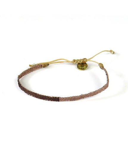 Bracelet Argentinas Fin Bicolore Bronze Foncé et Clair - Guanabana