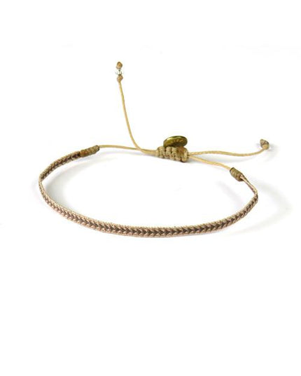 Bracelet Argentinas Fin Pointes Bronze sur Paille - Guanabana