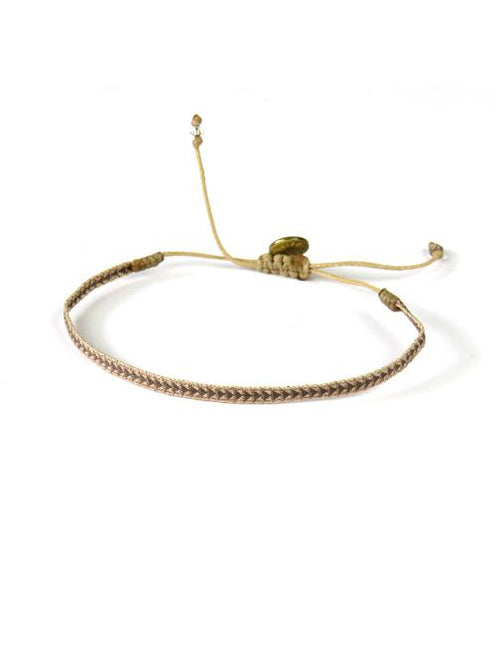 Bracelet Argentinas Fin Pointes Bronze sur Paille - Guanabana