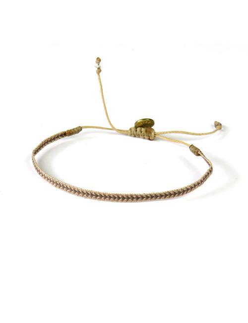 Bracelet Argentinas Fin Pointes Bronze sur Paille - Guanabana