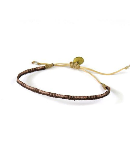Bracelet Argentinas Fin Motif Bronze Foncé et Clair - Guanabana