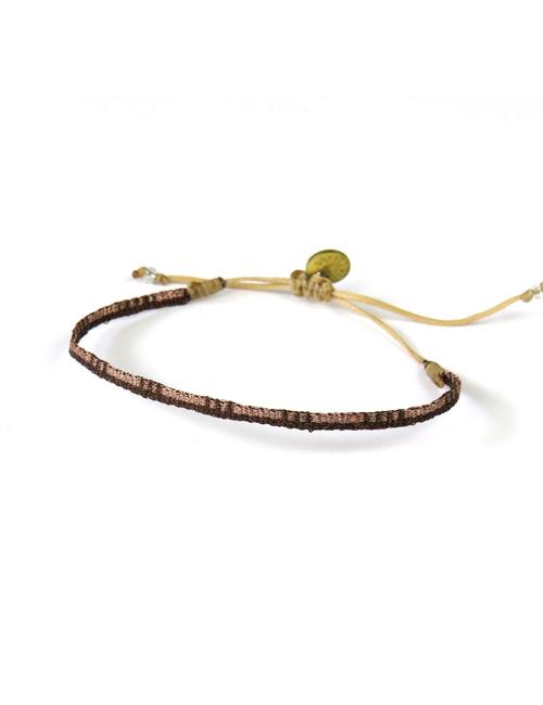 Bracelet Argentinas Fin Motif Bronze Foncé et Clair - Guanabana
