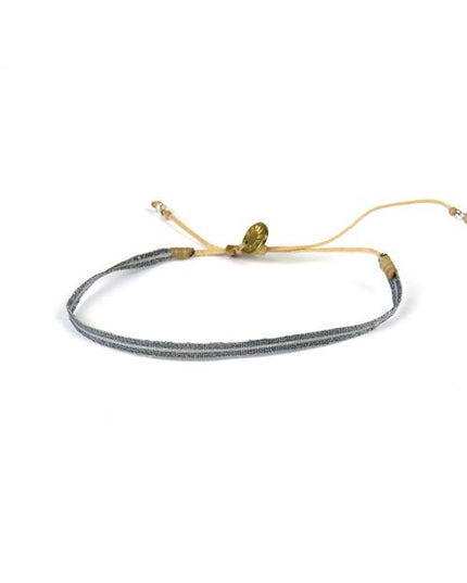 Bracelet Argentinas Fin Bandes Grises - Guanabana
