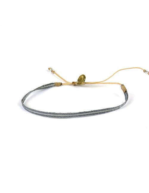 Bracelet Argentinas Fin Bandes Grises - Guanabana