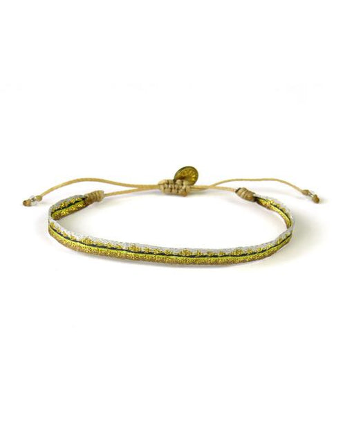 Bracelet Argentinas Moyen Pointes Or Bronze Argent - Guanabana
