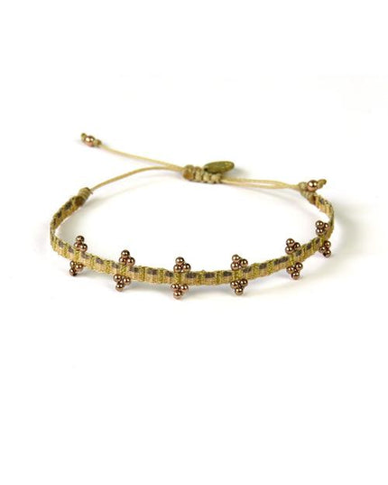 Bracelet Olympia Fin Billes Or Rose sur Or - Guanabana