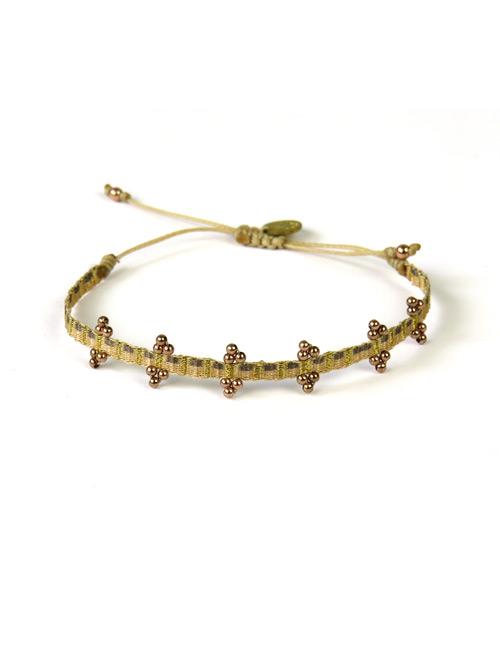 Bracelet Olympia Fin Billes Or Rose sur Or - Guanabana