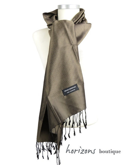 Le Krama en Soie Diamond Bronze exemple