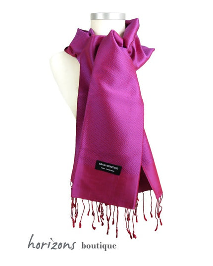 Le Krama en Soie Diamond Violet exemple