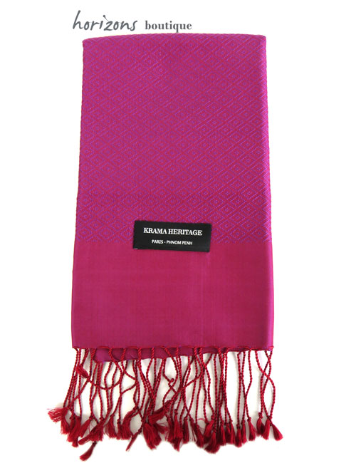 Le Krama en Soie Diamond Violet