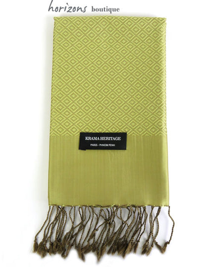 Le Krama en Soie Diamond Or