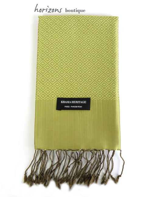 Le Krama en Soie Diamond Or