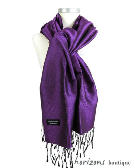 Le Krama en Soie Jasmin Violet exemple