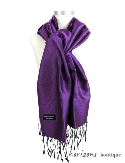 Le Krama en Soie Jasmin Violet exemple