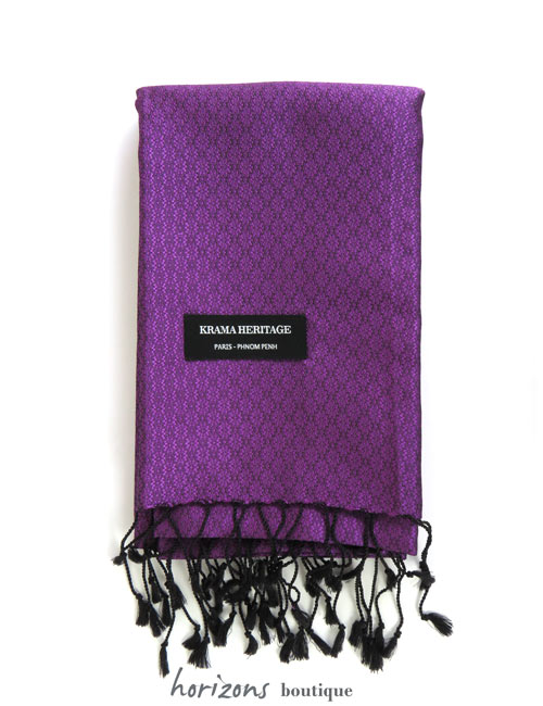 Le Krama en Soie Jasmin Violet