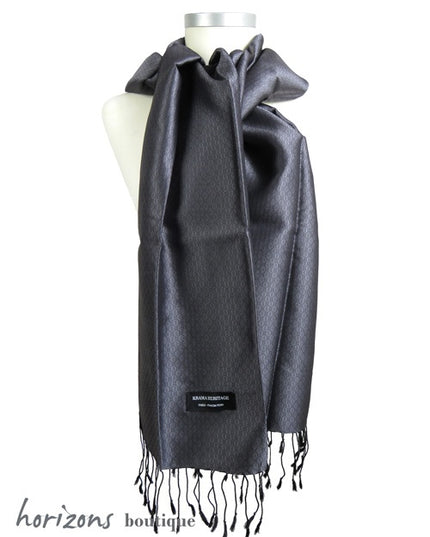 Le Krama en Soie Jasmin Noir exemple