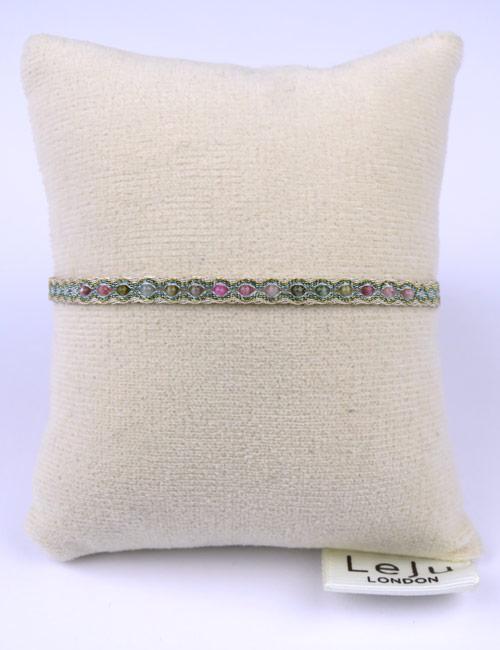 Bracelet tissé main Lima avec Tourmalines - LeJu