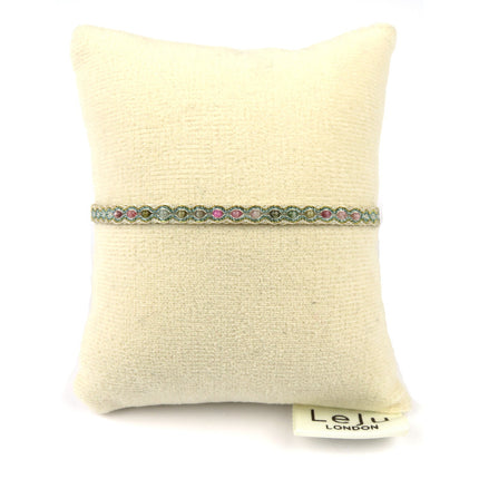 Bracelet tissé main Lima avec Tourmalines - LeJu