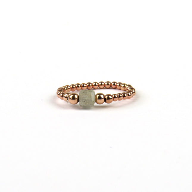 Bague de Billes Or ou Argent et Pierre - LeJu