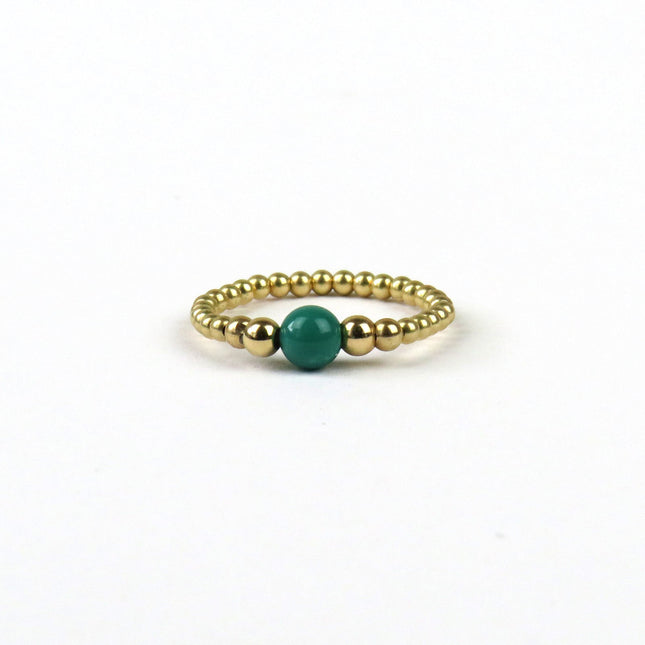 Bague de Billes Or ou Argent et Pierre - LeJu
