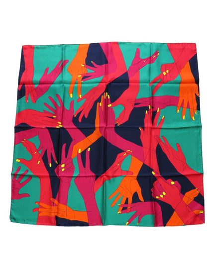 Foulard Jeux de Mains Vert - AN-NEE