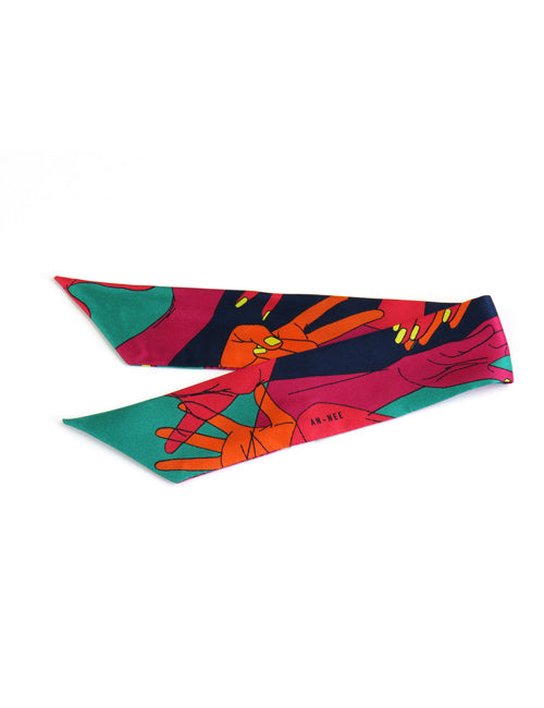 Bracelet Jeux de Mains Vert 4cm - AN-NEE