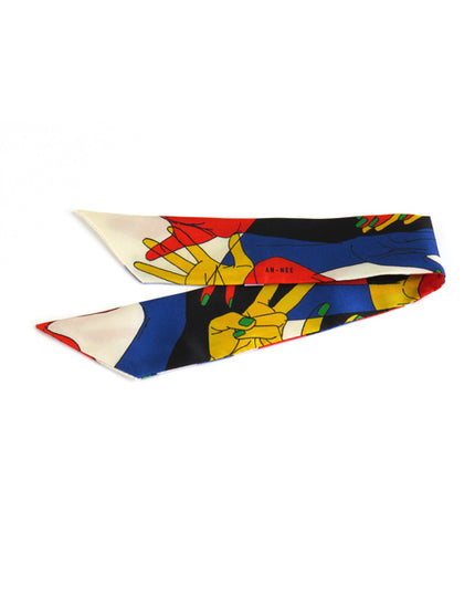 Bracelet Jeux de Mains Blanc 4cm - AN-NEE