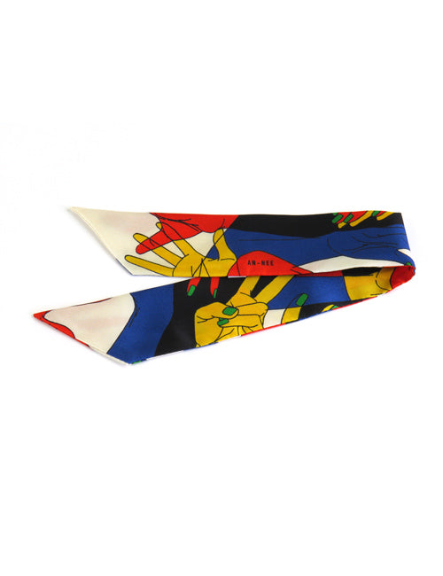 Bracelet Jeux de Mains Blanc 4cm - AN-NEE