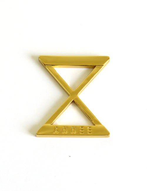 Anneau Foulard Sablier Gold - AN-NEE