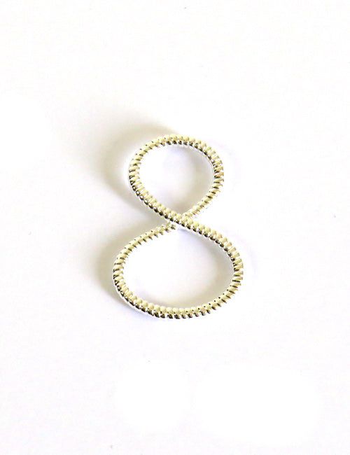 Anneau Foulard Corde Silver - AN-NEE