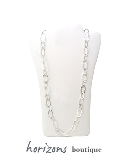 Collier Maillons Maxi Argent - Plumetti