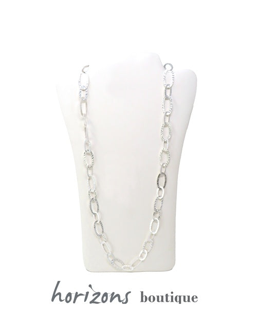 Collier Maillons Maxi Argent - Plumetti