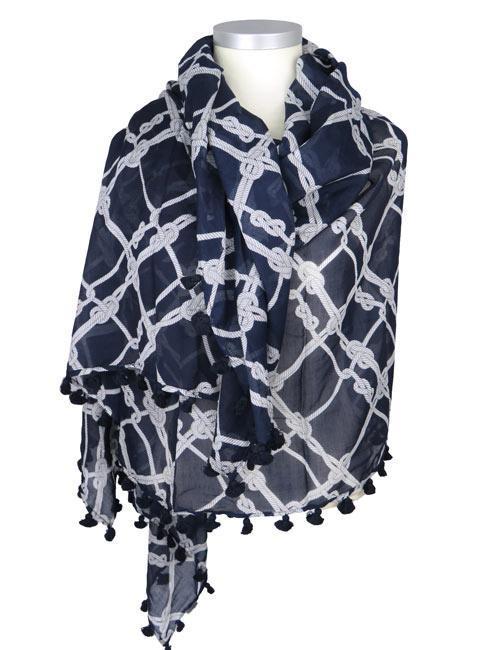 Écharpe Pompon Corde Nautique - Citrus