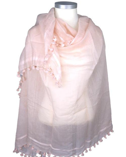 Écharpe Pompon Classique Rose bébé - Citrus