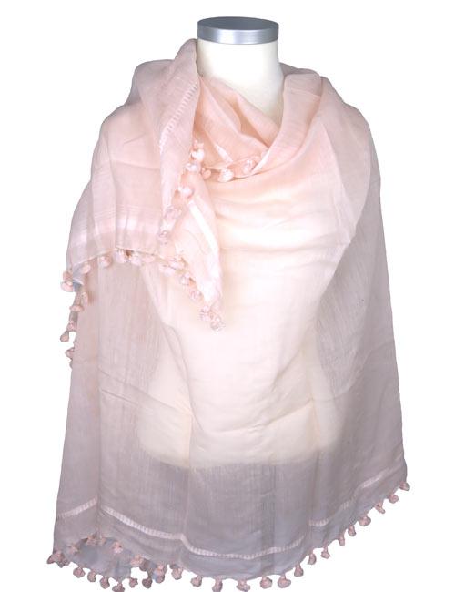 Écharpe Pompon Classique Rose bébé - Citrus