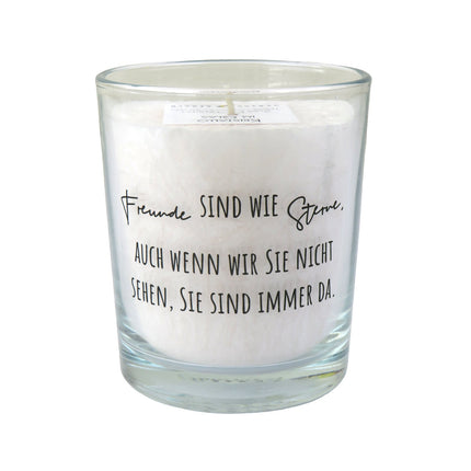 Kerze Spruch Glas "Tschuggen" - Herzog Kerzen